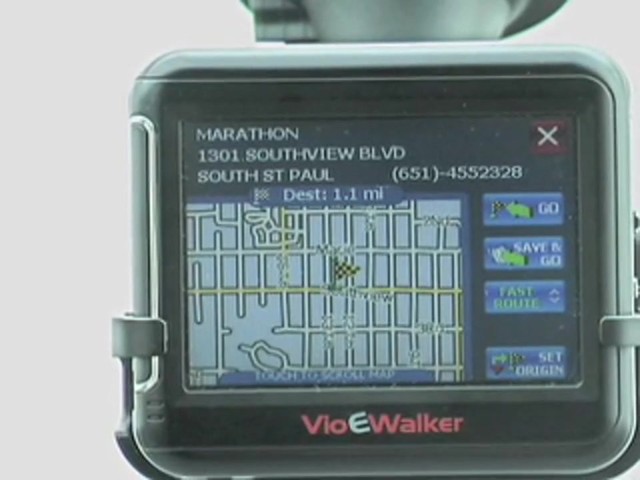 Vio&reg; eWalker&#153; 3 1/2&quot; Touch - screen GPS Navigator - image 3 from the video